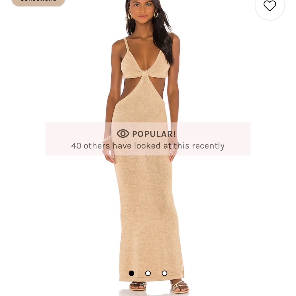 Cult Gaia gold cut out dress✨✨